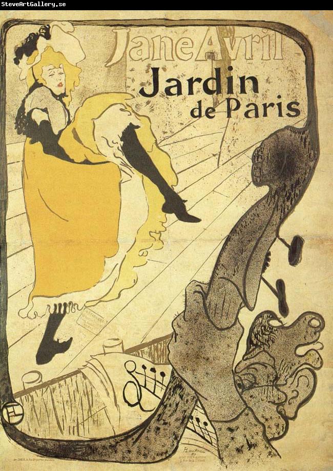 Henri de toulouse-lautrec Jane Avril to the Jardin the Paris